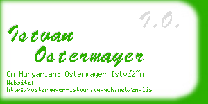 istvan ostermayer business card